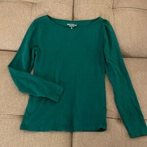 J. Crew Mercantile Long Sleeve Green Shirt, sz. M